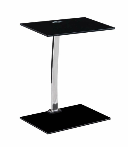 Konferenční stolek Sydney černý skleněný obdélníkový loftový do obýváku a ložnice Intesi