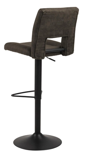 Barová židle s opěrkou Sylvia Actona moderní čalouněná otočná výškově nastavitelná do kuchyně antracitová