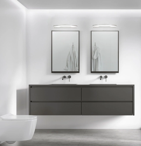 Nástěnné LED svítidlo Nike 41 chrom moderní do koupelny a nad zrcadlo 41 cm CANDELLUX