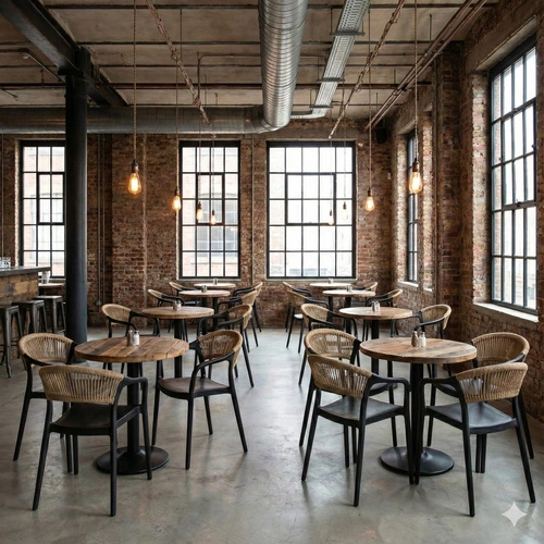 Jídelní židle Osma Intesi černá, polypropylen, stohovatelná, snadné čištění, s područkami