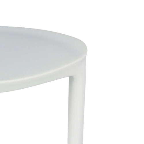 Jídelní a zahradní židle Flexi bílá plastová stohovatelná moderní Intesi