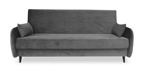 Rozkládací pohovka s úložným prostorem na spaní Dolly šedá moderní do obýváku Intesi