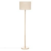 Podlahová lampa Della 149cm béžová/ borovice