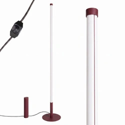 Stojací lampa do obývacího pokoje TRANG vínová moderní LED 3000K