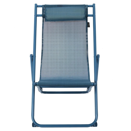 Zahradní lehátko Canard skládací s nastavitelným opěradlem modré moderní na terasu Ventos