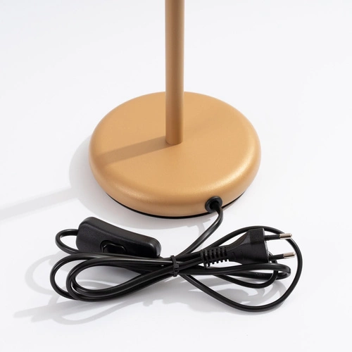 Noční lampička do ložnice Karbon zlatá moderní nastavitelná SOLLUX LIGHTING 43 cm