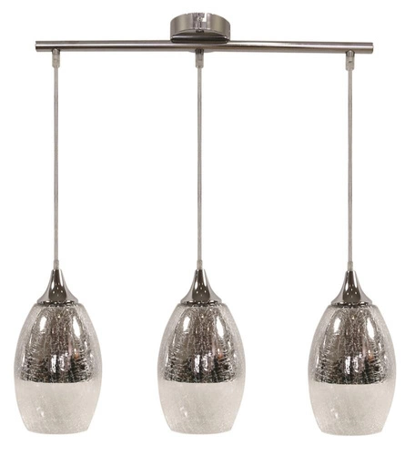 Závěsná lampa Celia 3x60W E27 stříbrná