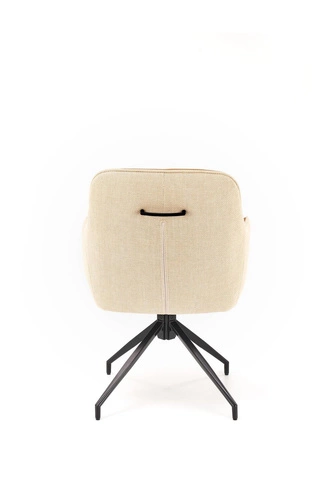 Otočná židle Connery Intesi čalouněná do jídelny a obýváku skandinávská s područkami