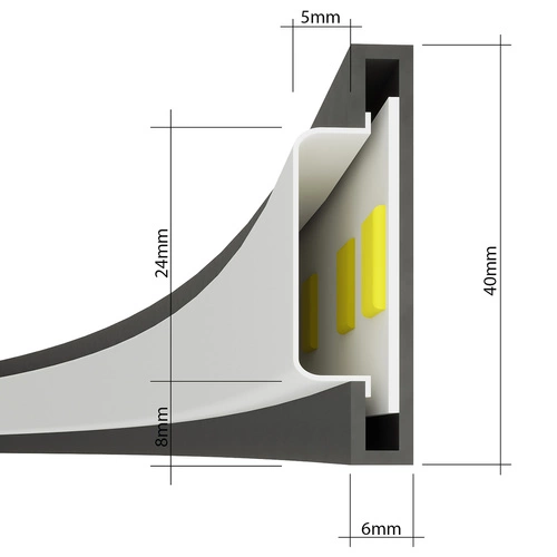 Lustr RIO 110 bílý LED 3000K