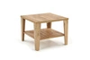 Konferenční stolek Deya čtvercový 70x70 cm dub moderní s policí do obýváku Intesi