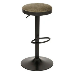 Kuchyňská barová stolička Ilsa zelená nastavitelná bez opěradla 75 cm