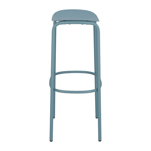 Kovová barová židle Trick 75 cm modrá moderní do kuchyně a na ostrůvek SCAB Design