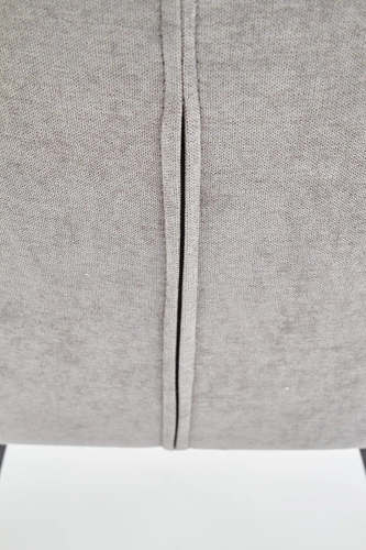 Čalouněná židle Vermont šedá do jídelny a obýváku moderní na černých nohách