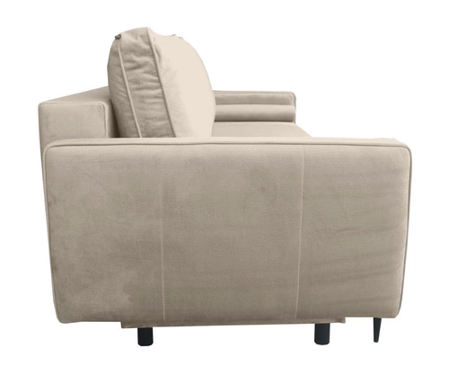 Rozkládací třímístná pohovka Arosa béžová s úložným prostorem a funkcí spaní do obýváku