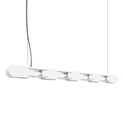 Závěsné svítidlo CHAIN 158 bílé LED moderní nad kuchyňský ostrůvek