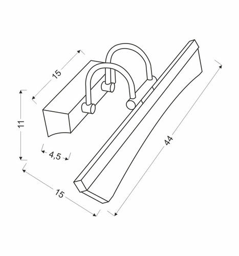 Nástěnné LED svítidlo Glory chrom moderní, nastavitelná do obýváku a ložnice CANDELLUX