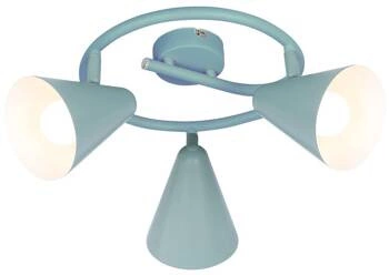 Spirálová stropní lampa Amor 3x40W E14 matně šedá