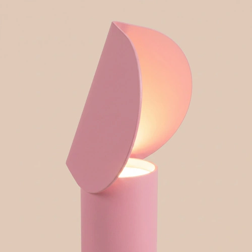 Stolní LED lampa BISCUIT značky Thoro Lighting růžová 13 × 12 × 15 cm