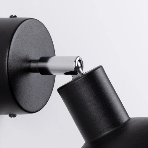 Nástěnná lampa ELBA černá kovová loftová do obýváku a ložnice SOLLUX LIGHTING