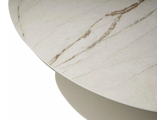 Stanton Intesi oválný konferenční stolek béžový kašmír moderní do obýváku