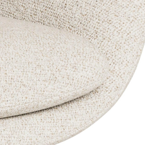 Křeslo Claremore bouclé béžové otočné moderní do obýváku