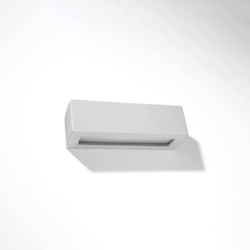 Keramická nástěnná lampa Vega šedá moderní do obýváku a ložnice