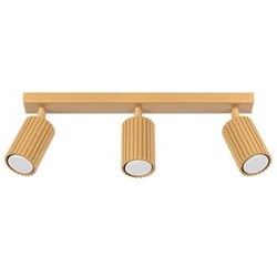 Stropní svítidlo KARBON 3x zlaté glamour s nastavitelným stínidlem do obýváku a ložnice SOLLUX