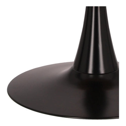 Jídelní kulatý stůl Simplet Skinny 80 cm dub černý moderní na jedné noze