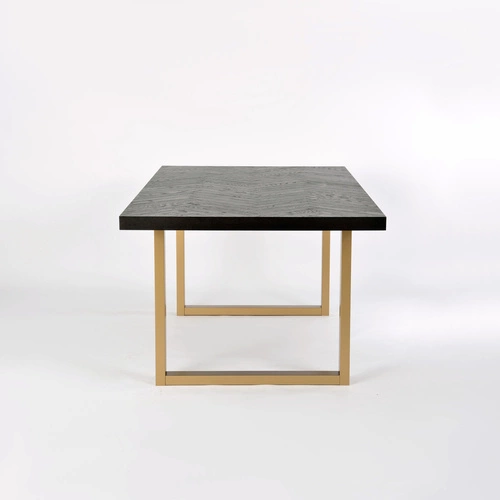 Stůl Arbitre černý/zlatý