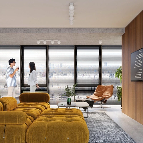 Stropní svítidlo YOLI 1 bílé moderní kovové do obývacího pokoje a ložnice SOLLUX LIGHTING