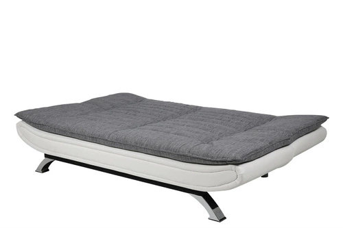 Rozkládací pohovka Faith pro 3 osoby s funkcí spaní, moderní šedo-bílá do obýváku Actona