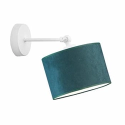 Nástěnné svítidlo glamour TETE LYSNE zelený samet nastavitelný do ložnice a obývacího pokoje 25 cm