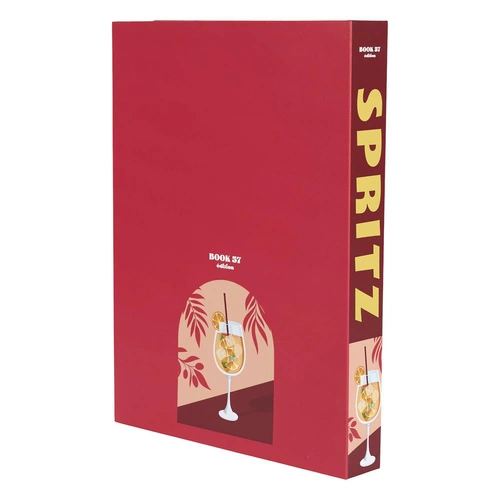 Dekorační krabice kniha Intesi červená klasická kartonová do obýváku a ložnice