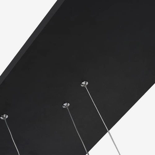 Moderní stropní LED lustr Altavola Design Kruhy černý, nastavitelný, do obývacího pokoje, 180 cm