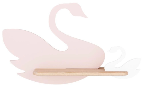 Nástěnné svítidlo Swan LED 5W růžové dřevěné klasické do dětského pokoje CANDELLUX