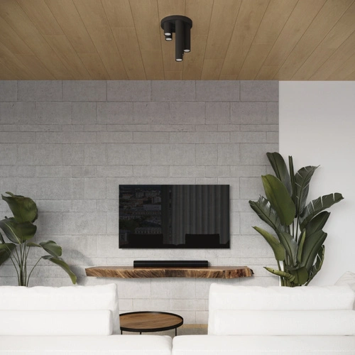 Moderní stropní svítidlo LAGOS 3P černé do obýváku a ložnice SOLLUX LIGHTING