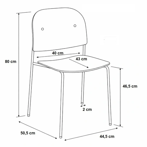 Židle Ravio písková plastová do jídelny a kuchyně moderní