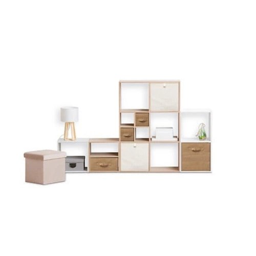 Textilní box do regálu Cotty béžový 31x31x31 cm na hračky a oblečení 5five