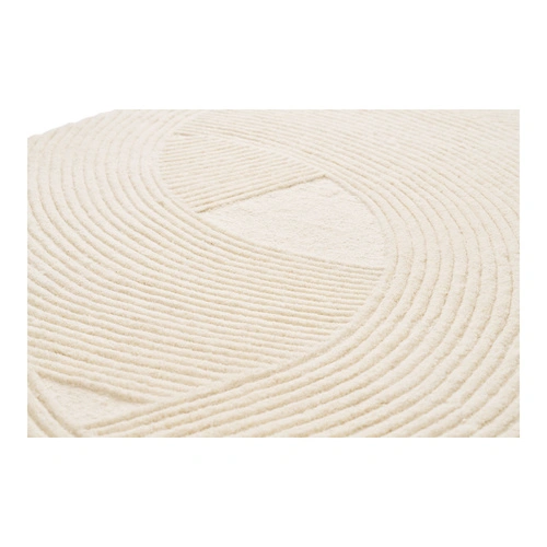 Moderní vlněný koberec do obýváku Pune ivory 200x300 béžový snadno čistitelný House Nordic