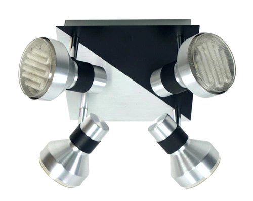 Moderní stropní svítidlo Sortha 1 CANDELLUX černý chrom kovové do obýváku 27x27 cm