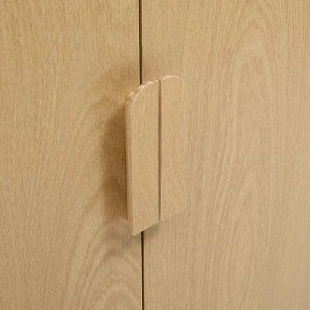 Moderní komoda Lee s policemi 100 cm skandinávská bříza do obýváku Atmosphera