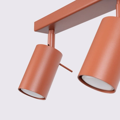 Stropní svítidlo moderní RING 6L červené otočné do obývacího pokoje a ložnice SOLLUX