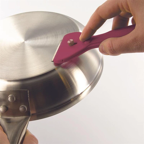 Keramická škrabka na sklo s 5 čepelemi červená