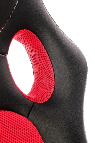 Herní křeslo Kelber černo-červené otočné s nastavitelnou výškou a opěradlem k psacímu stolu