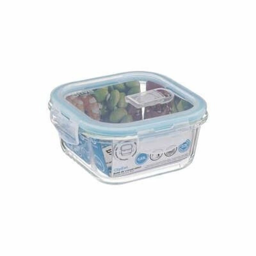 Skleněná nádoba na oběd 0,53 l čtvercová