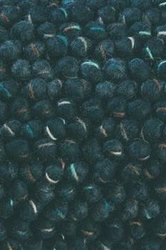 Koberec do obýváku vlněný Cobble modrý 200x300 cm moderní ručně tkaný CARPETS & MORE