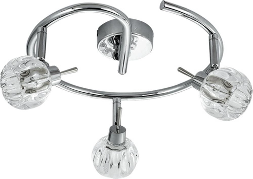 Spirálová stropní lampa Bombola 3x40W G9 chrom bez žárovek