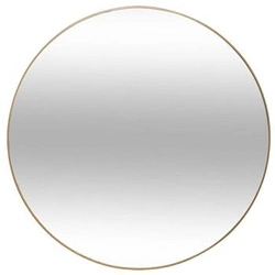 Kulaté zrcadlo Alice 76 cm zlaté v kovovém rámu do předsíně a obýváku Atmosphera