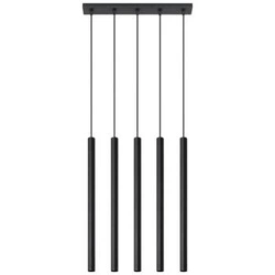 Závěsné svítidlo Pastelo 5 černé moderní do obýváku a nad stůl Sollux Lighting
