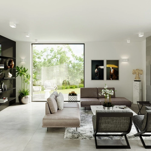 Moderní nástěnné svítidlo LOBO MAXI bílé hliníkové do obývacího pokoje a ložnice Sollux Lighting